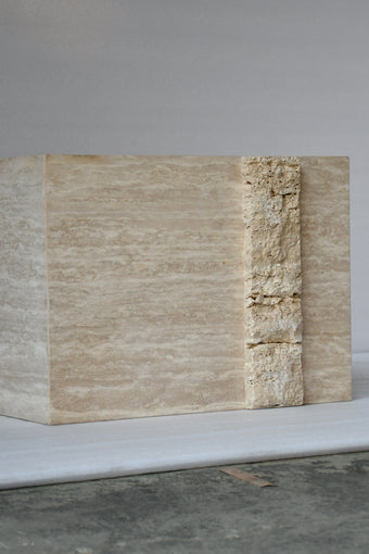 Table d’appoint Toscane en travertin