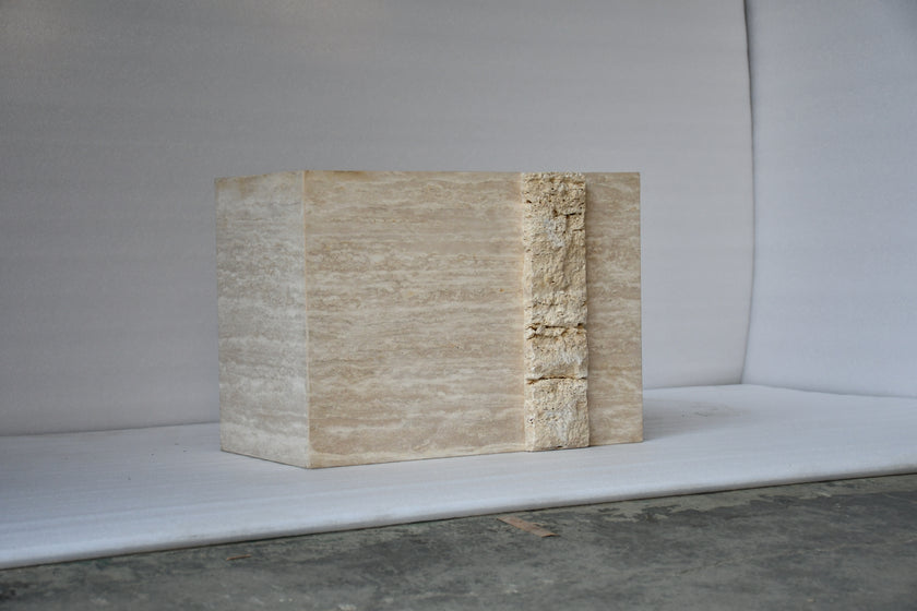 Table d’appoint Toscane en travertin